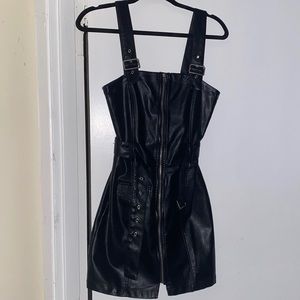 H&M faux leather dress